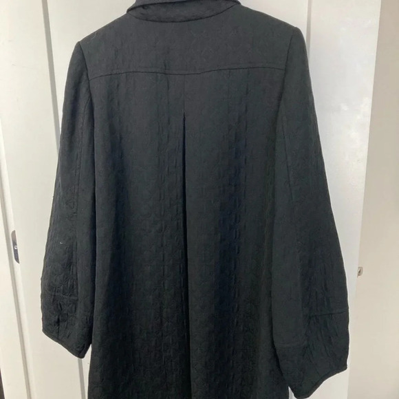 MARIO SERRANI Sz 10 Textured Fabric Jacket Italy Bubble Sleeve Statement Piece - Picture 5 of 8